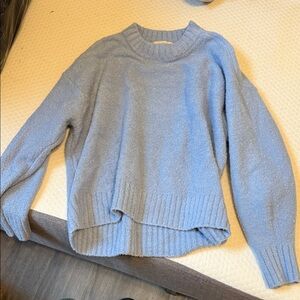 LOFT Light Blue Cowl Neck Sweater